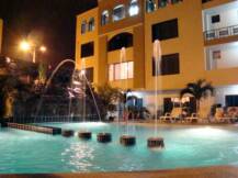 Pool and Beach at night Hotel Sun Palace
